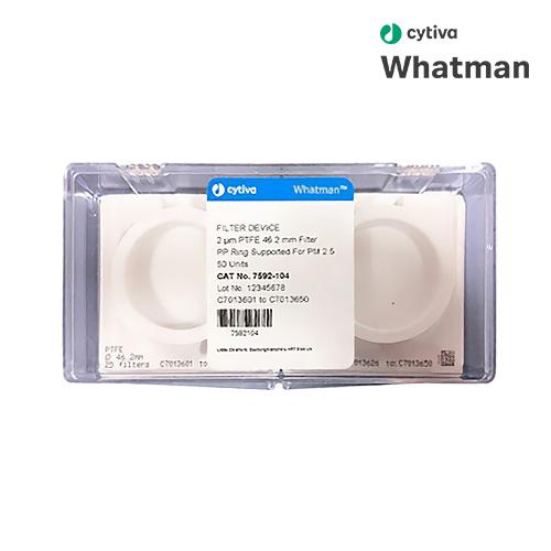 CYTIVA Whatman 7592-104 PM2.5 PTFE 멤브레인 필터(Membrane Filter), 46.2mm 2.0μm, 서포트 링,대리모니터링용 PM2.5