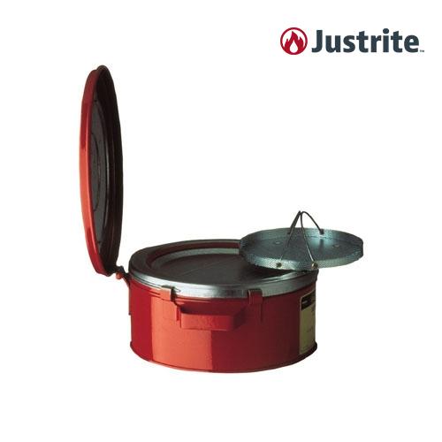 Justrite 10370 FM인증 세척용 안전용기 세척접시/세척박스 포함 4L (철제/빨강)/OD 238x114mm/2kg