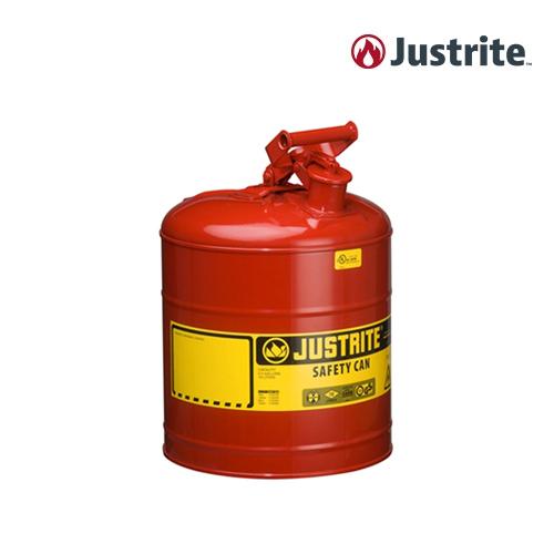 Justrite 7150100 5갤런 인화성 안전 용기 (철제/19L/빨강)/OD 298x429mm/2.8kg
