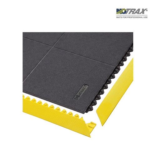 Notrax 556S0033BL 556 Cushion-Ease® 조립식 피로방지 매트 910x910mm/12.7kg(천연고무,검정)